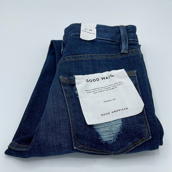 Good American Good Waist w Chewed Back Pockets - Picture 2 of 7